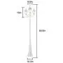 Bomcosy Outdoor Lamp Post Light, Waterproof White Post Lamp Triple-Head Classic Design Die-Cast Aluminum with Clear Glass Panels Pole Street Light for Garden, Walkway, Christmas Decoration Lamp Bomcosy Outdoor Lamp Post Light, Waterproof White Post Lamp Triple-Head Classic Design Die-Cast Aluminum with Clear Glass Panels Pole Street Light for Garden, Walkway, Christmas Decoration Lamp