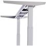 ApexDesk AXB6030-WHT Elite Series Electric Height Adjustable Standing Desk, 60'', White Top, White Frame - Bundle