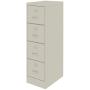 Scranton and Co 22'' Deep 4 Drawer Letter File Cabinet in Putty, Fully Assembled