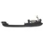 Evan-Fischer EVA1870107143547 Exterior Door Handles for Set of 2 Rear Left and Right Side Metal bezel plastic lever Black