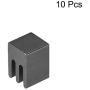 uxcell Electronics Cooler Heatsink for MOS GPU IC Chip Black 7 x 7 x 10 mm 10pcs