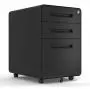 File Cabinet Mobile, Merax 3 Drawer Metal Pedestal Filing Cabinets with 2 Lock Keys, 5 Rolling Casters, Fully Assembled Storage for Home Office Modern Vertical Hanging Folders A4 Letter Size (Black) File Cabinet Mobile, Merax 3 Drawer Metal Pedestal Filing Cabinets with 2 Lock Keys, 5 Rolling Casters, Fully Assembled Storage for Home Office Modern Vertical Hanging Folders A4 Letter Size (Black)