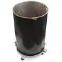 4) Extra Heavy Duty 55 Gallon Drum Dolly Dollies Swivel Casters Steel Frame Non Tip 1250 lbs 5 Wheel