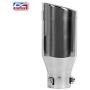 DC Sports EX-1012 Performance Bolt-On Resonated Exhaust Tip with Clamps and Adapters for Universal Fitment on Most Cars, Sedans, and Trucks - Polished Stainless Steel