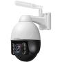 [Floodlight PTZ 20x Zoom] xmartO Security Camera Outdoor, 3MP Wireless WiFi PTZ Security Camera, Auto Floodlight, Color Night Vision, Motion Detection MSG and Siren (Standalone Version)