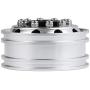 Que-T 2pcs Metal Front Wheel Hubs Rims for 1/14 Tamiya Tractor Climbing Trailer RC Car Upgrade Parts