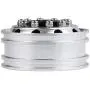 Que-T 2pcs Metal Front Wheel Hubs Rims for 1/14 Tamiya Tractor Climbing Trailer RC Car Upgrade Parts