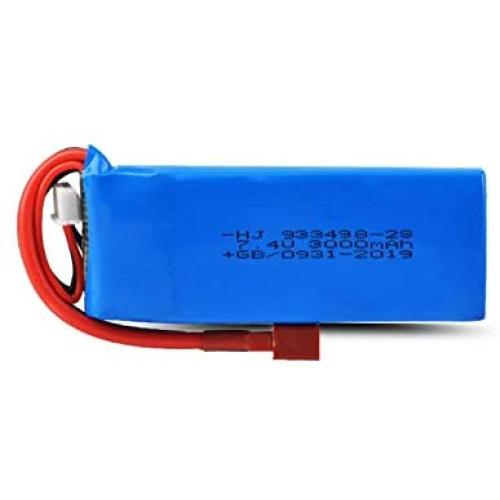 YJYdadaS Upgrade 7.4V 3000Mah 2S Lipo Battery Part for WLtoys 124018 124019 1/12 RC Car