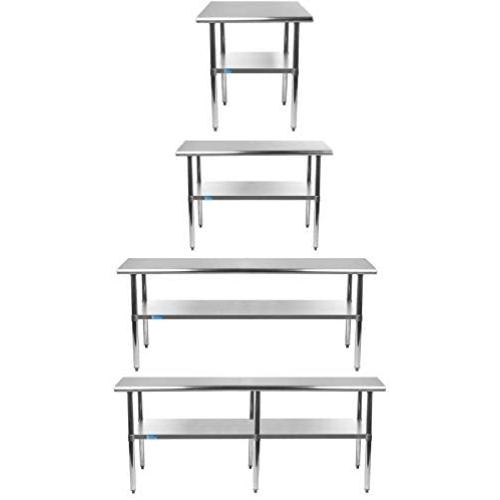 Stainless Steel Work Table | Choose From 43 Sizes | NSF Metal Table For Commercial and Residential Applicaitons.