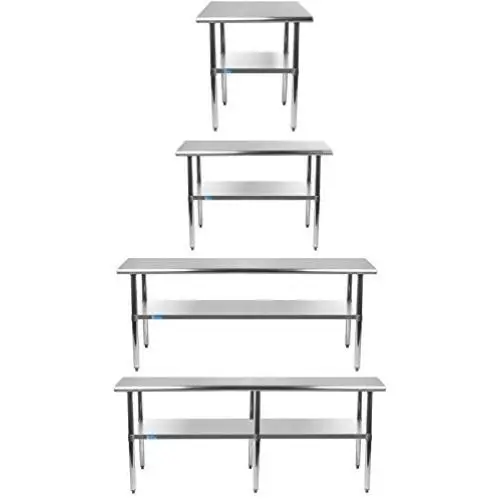 Stainless Steel Work Table | Choose From 43 Sizes | NSF Metal Table For Commercial and Residential Applicaitons. Stainless Steel Work Table | Choose From 43 Sizes | NSF Metal Table For Commercial and Residential Applicaitons.