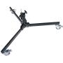 Sunset Foto 14in. Wheeled Roller Light Stand Low Base - Heavy Duty 100% Metal Steel Construction - Max Weight 66 pounds