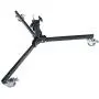 Sunset Foto 14in. Wheeled Roller Light Stand Low Base - Heavy Duty 100% Metal Steel Construction - Max Weight 66 pounds