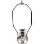 Creative Hobbies Lamp Kit for Liquor Bottles, Wine Bottles - Includes All Adapters and Parts - Silver Finish