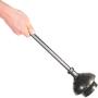ToiletTree Products Modern Deluxe Freestanding Stainless Steel Toilet Plunger (Gun Metal, Toilet Plunger 6.5” x 6.5” x 18.5”)