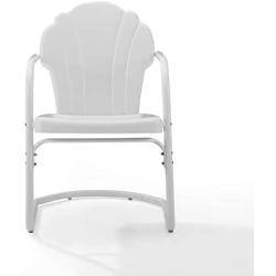 Crosley Tulip 2 Piece Chair Set White Satin