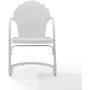 Crosley Tulip 2 Piece Chair Set White Satin