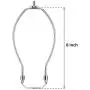 Maxdot 2 Pieces Lamp Harp Holder for Table and Floor Lamps (Chrome Polished, 8 Inch)