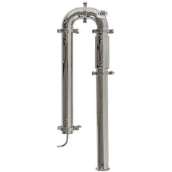 SPEAKEASY Distillers - Reflux Column Still, 7-tube Condenser and Dephlegmator, Dual Purpose Tower - configure as reflux or pot still, 2 inch tri-clamp, Stainless Steel AISI304