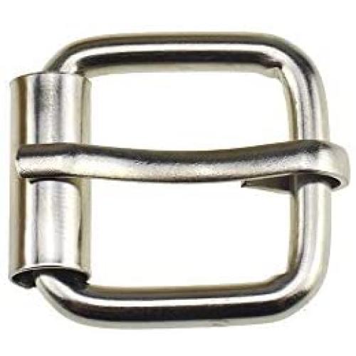 Hahiyo Belt Roller Buckle Rings Assorted Multipurpose 19mm Metal Solid Durable Easily Slide Less Friction Keep Tight for Belt Bags Strap Webbing Leather Craft Handmade Accessories Silver 12pcs