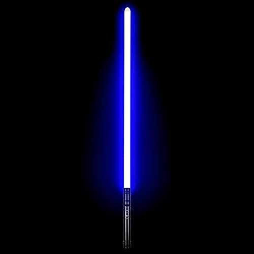 Dueling LED Lightsabers - Force FX Lightsaber with 6 Sound Fonts Rechargeable Metal Aluminum Saber Hilt Light Sabers for Adults(Black)