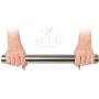 Zulay Professional French Rolling Pin for Baking (16 inch), Top-Grade Stainless Steel, Light Weight, Easy to Roll Design | Metal Rolling Pin & Fondant Rolling Pin for Pie Crust, Cookie, Pizza Dough