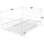 ZINUS Florence Metal Platform Bed Frame / Mattress Foundation / No Box Spring Needed / Easy Assembly, White, Queen ZINUS Florence Metal Platform Bed Frame / Mattress Foundation / No Box Spring Needed / Easy Assembly, White, Queen