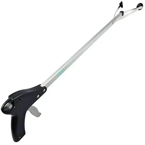Vive Suction Cup Reacher Grabber - 32'' Heavy Duty Mobility Grip Hand Aid - Handle Tool Light Bulb Remover, iPad Pickup, Long Handled Trash Litter Picker, Garbage Garden Nabber Extender - Handicap Arm Vive Suction Cup Reacher Grabber - 32'' Heavy Duty Mobility Grip Hand Aid - Handle Tool Light Bulb Remover, iPad Pickup, Long Handled Trash Litter Picker, Garbage Garden Nabber Extender - Handicap Arm