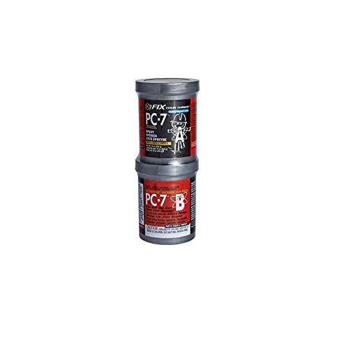 PC Products 167779 PC-7 Two-Part Heavy Duty Multipurpose Epoxy Adhesive Paste, 1 lb in Two Cans, Charcoal Gray