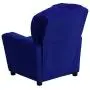 Flash Furniture Contemporary Blue Microfiber Kids Recliner with Cup Holder Flash Furniture Contemporary Blue Microfiber Kids Recliner with Cup Holder