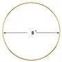 10 Pieces 6 inch Metal Rings Hoops Dream Catcher Metal Rings, Macrame Ring for Dream Catcher and Crafts, Gold and Silver
