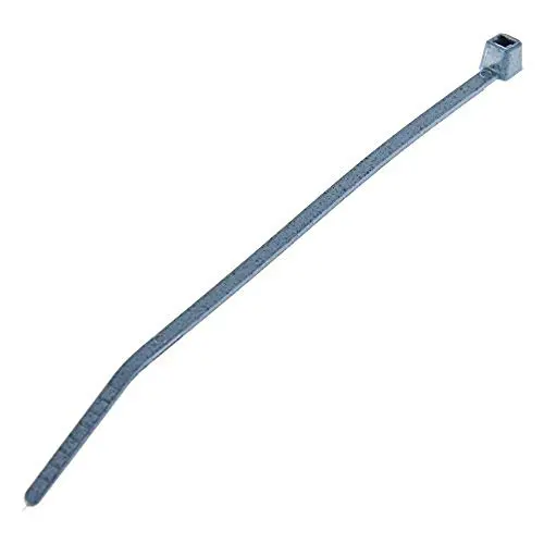 Panduit PLT2I-C86 Pan-Ty Cable Tie, Metal Detectable Nylon 6.6, Intermediate Cross Section, Curved Tip, 40lbs Min Tensile Strength, 2'' Max Bundle Diameter, .047'' Thickness, .135'' Width, 8'' Length (Pack of 100)