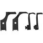 HEEPDD 4Pcs Metal Zipper Press Foot, 240133/240153 240135/240158 Metal Zipper Foot for Industrial Sewing Machine Cantor 111 CONSEW 206RB Brother B837