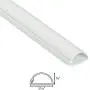 D-Line White Medium Cord Cover Kit, 13FT Self-Adhesive Wire Hider, Cable Raceway to Hide Wires on Wall, Cable Management - 4 x 39in Lengths and Accessories