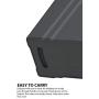 United Solutions Highboy Waste Container Space Saving Slim Profile & Easy Trash Bag Removal for Indoor or Outdoor use, 4-Pack, Black, 4 Count