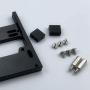 Bonarty Steering Servo Mounting Hardware Kit Metal Mount Bracket with Screws for 1/16 1/16 WPL B14 B24 C14 C24 B16 B36，JJRC Q60 Q61 RC Truck Upgrade Parts - Black