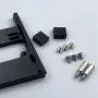 Bonarty Steering Servo Mounting Hardware Kit Metal Mount Bracket with Screws for 1/16 1/16 WPL B14 B24 C14 C24 B16 B36，JJRC Q60 Q61 RC Truck Upgrade Parts - Black