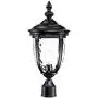 Bellagio Vintage Outdoor Post Light Black 21'' Tall Fixture Pier Mount for Deck Patio Porch - John Timberland