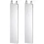 DIYhz Aluminum Water Cooling Block, Liquid Water Cooler Heat Sink System for PC Computer CPU Graphics Radiator Heatsink Endothermic Head Silver 2pcs(40mm x 200mm x 12mm)