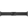 LDFAS Compatible for Apple Watch Band 40mm 38mm, Stainless Steel Metal Link Bracelet Strap with Double Button Clasp for iWatch Bands Compatible for Apple Watch SE, Apple Watch Series 6/5/4/3, Black