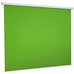 Green Screen Backdrop,75x79, Wall-Mounted Pull-Down Retractable Style,Wrinkle-Resistant Fabric, Solid Aluminium Metal Casing, Chroma Key for Photo Video, Live Game,Virtual Studio, Studio Photo ect