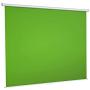 Green Screen Backdrop,75x79, Wall-Mounted Pull-Down Retractable Style,Wrinkle-Resistant Fabric, Solid Aluminium Metal Casing, Chroma Key for Photo Video, Live Game,Virtual Studio, Studio Photo ect