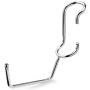 Pole Hooks 5-Pack | Utility Hanger Chrome | Best Solution for Garage Shelving Storage Organization | Use with Metal or Wire Shelves and Racks | Heavy Duty, Easy Installation