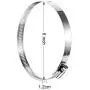 Boao 4 Pieces Adjustable 304 Stainless Steel Duct Clamps Hose Clamp (6 Inch) Boao 4 Pieces Adjustable 304 Stainless Steel Duct Clamps Hose Clamp (6 Inch)