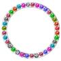 Personality Car Interior Emblem Crystal Ring Sticker,Automotive Parts Start Engine Ignition Button Key & Knobs Key Ignition & Knob Bling Ring, Car Glam Interior Accessory, Unique Women Gift (Colour)