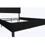 DHP Janford Upholstered Bed with Chic Design | Full | Black Faux Leather DHP Janford Upholstered Bed with Chic Design | Full | Black Faux Leather