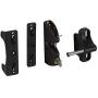 National Hardware V6201 LTCH BLK N346-201 4-9/16'' LokkLatch Automatic Keyed Gate Lock Latch in Black