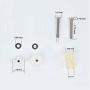 Toilet Seats Screws and Bolts Metal, Universal Toilet Seat Replacement Parts Kit Toilet Cover Hinges Bolt Screws Fixings Expanding Rubber Top Nuts Screws Toilet Seat Mount Hardware Tightening Kit