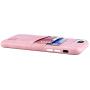 Dockem iPhone SE 2, iPhone 8/7 Wallet Case with Built-in Metal Plate for Magnetic Mounting & 2 Credit Card Holder Slots (M2, Pink, Exec Smooth Synthetic Leather)