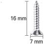 Hulless 2.4 x 1.5 Inch Metal Flat Straight Brace Bracket 1.2 MM Thickness Metal Flat Straight Mending Plates Fixing Corner Brace for Furniture, Wood, Shelves, Cabinet, 10 Pcs