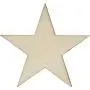 50 Small 1.5 inch Size Wood Stars 1-1/2 inch